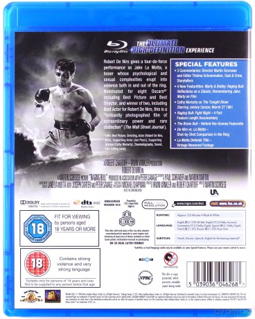 Raging Bull (Wściekły byk) [Blu-Ray]