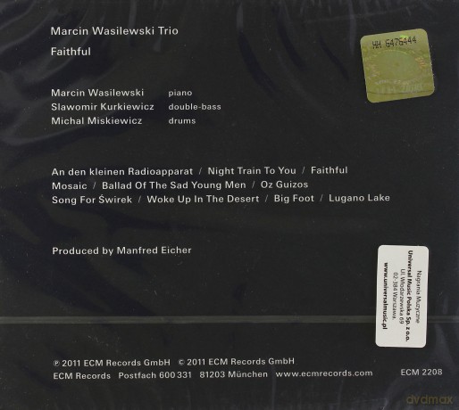 Marcin Wasilewski Trio: Faithful (PL) [CD]