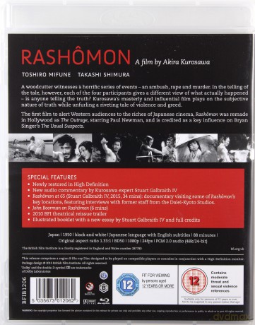 Rashomon [Blu-Ray]