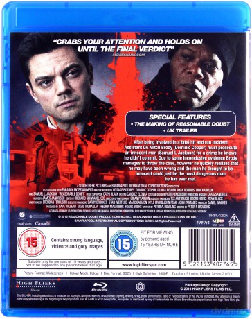 Reasonable Doubt (Uniewinniony) [Blu-Ray]