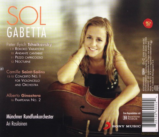 Sol Gabetta: Tschaikowsky, Saint Saens, Ginastera [CD]