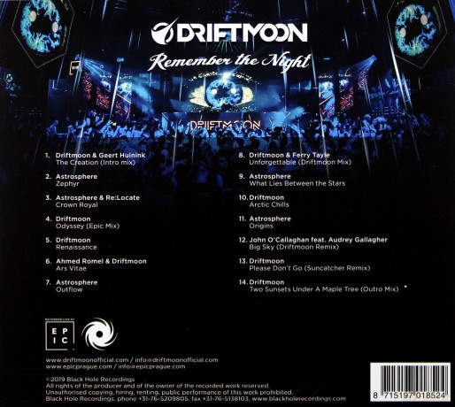 Driftmoon: Remember The Night (Recorded Live At EPic) [CD]