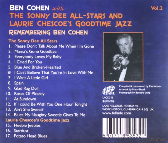 Ben Cohen: Remembering Ben Cohen Vol.2 [CD]