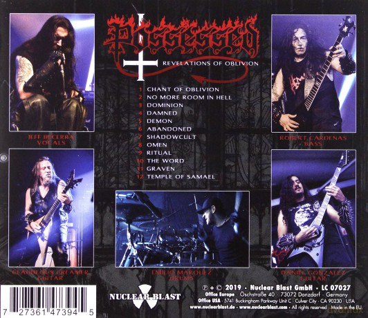 Possessed: Revelations Of Oblivion [CD]