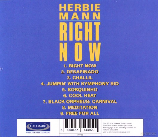 Herbie Mann: Right Now [CD]