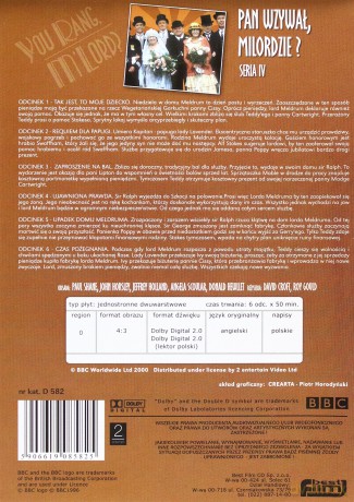 Pan wzywał Milordzie? sezon 4 odcinki 1-6 (BBC) [DVD]