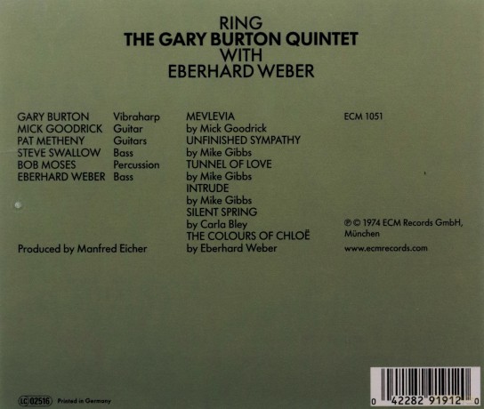 Gary Burton Quintet: Ring [CD]
