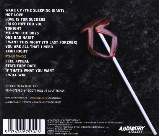 Twisted Sister: Love Is For Suckers [CD]