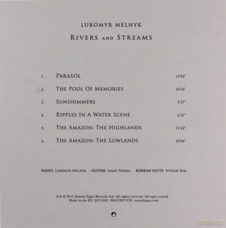 Lubomyr Melnyk: Rivers And Streams [CD]