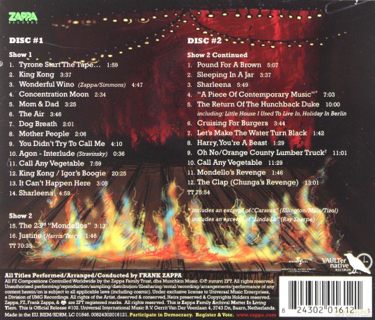 Frank Zappa: Road Tapes Venue 3 [2CD]