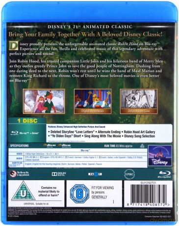 Robin Hood (Disney) [Blu-Ray]