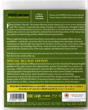Rocco And His Brothers (Rocco i jego bracia) [Blu-Ray]