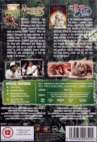 Miłość, szmaragd i krokodyl / Klejnot Nilu [2DVD]