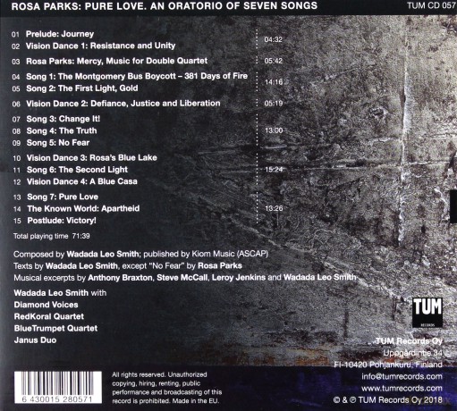Wadada Leo Smith: Rosa Parks: Pure Love - An Oratorio Of Seven Songs [CD]