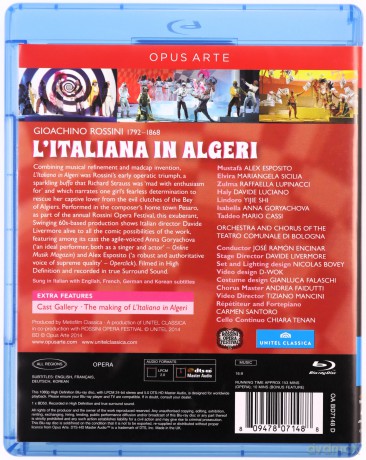 Orch Di Bolognaencinar: Rossinilitaliana In Algeri [Blu-Ray]