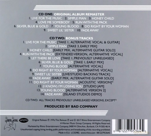 Bad Company: Run With The Pack (Deluxe) [CD]