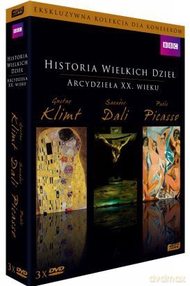 Historia Wielkich Dzieł. Seria 1. Arcydzieła XX wieku: Gustaw Klimt / Pablo Picasso / Salvador Dali (BBC) BOX [3DVD]