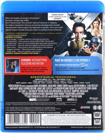 X-Men: Pierwsza klasa [Blu-Ray]