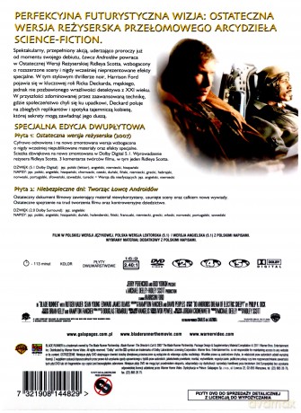 Łowca Androidów: Ostateczna wersja reżyserska (Premium Collection) [2DVD]