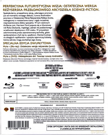 Łowca androidów: Ostateczna wersja reżyserska (Premium Collection) [Blu-Ray]+[DVD]