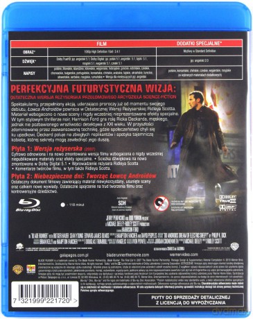 Łowca androidów: Ostateczna wersja reżyserska (Premium Collection) [Blu-Ray]+[DVD]
