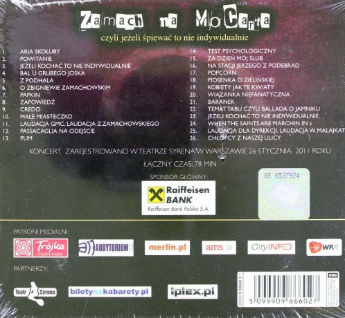 Zbigniew Zamachowski / Wojciech Malajkat / Grupa MoCarta: Zamach Na MoCarta (digipack) [CD]