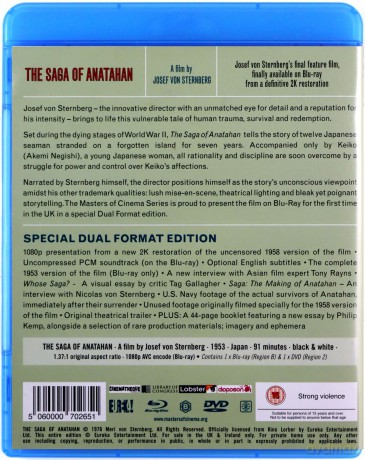 Saga Of Anatahan. The [Blu-Ray]+[DVD]