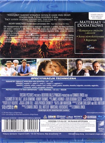 Wichry namiętności [Blu-Ray]