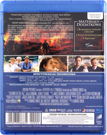 Wichry namiętności [Blu-Ray]