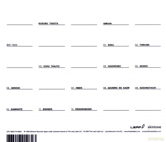 Susumu Yokota: Sakura [CD]