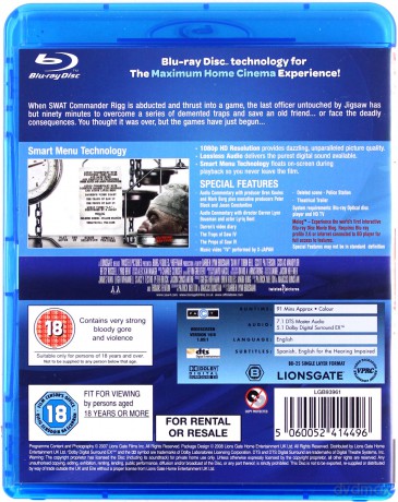 Saw IV (Piła) [Blu-Ray]