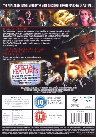 Saw The Final Chapter [DVD]