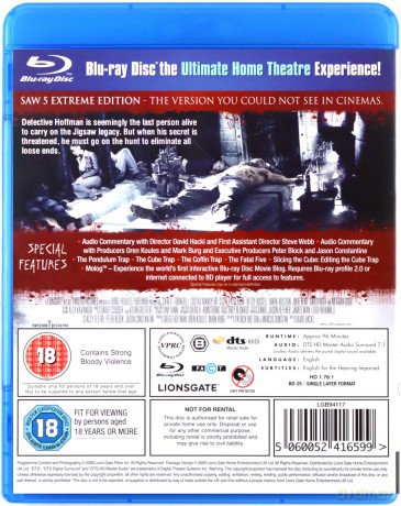 Saw V (Piła V) [Blu-Ray]