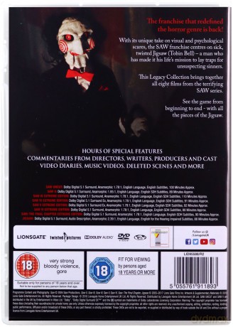 Saw: The Definitive Collection [8DVD]