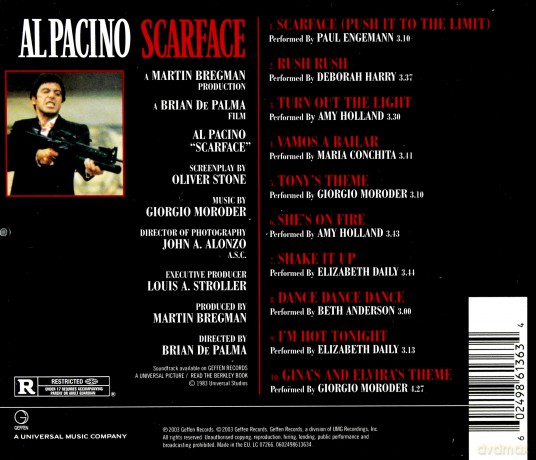 Scarface soundtrack [CD]