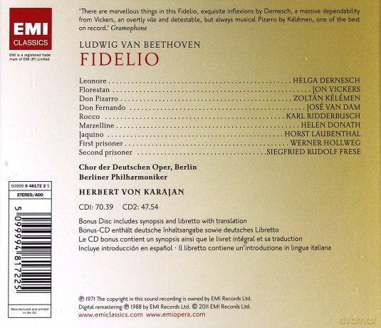 Herbert Von Karajan: Fidelio [2CD]+[CD-ROM]