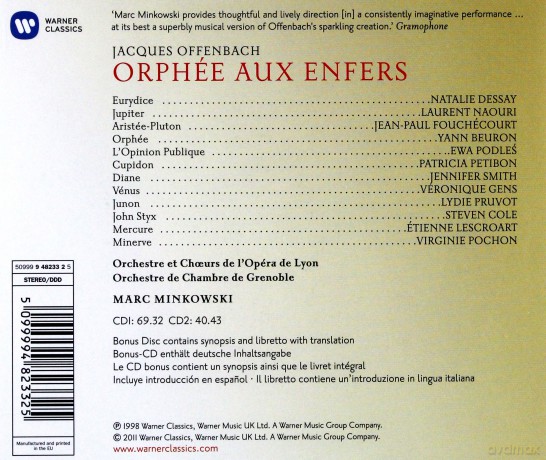 Marc Minkowski: Orphee Aux Enferes [2CD]+[CD-ROM]