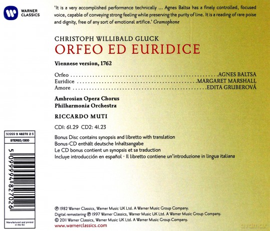 Ricardo Muti: Orfeo Ed Euridice [2CD]+[CD-ROM]