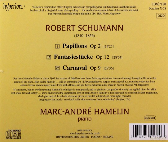 Marcandre Hamelin: Schumanncarnaval [CD]