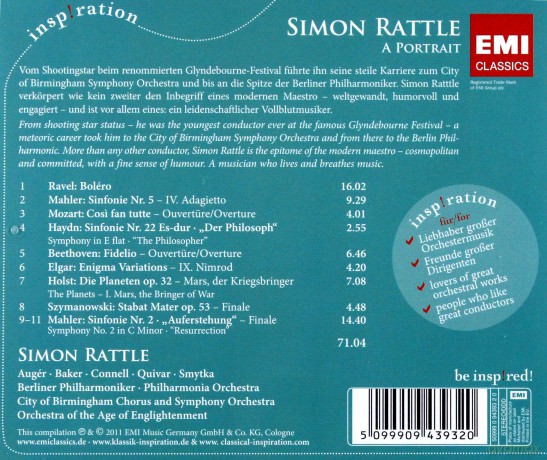 Sir Simon Rattle: Sir Simon Rattle - A Portrait [CD]