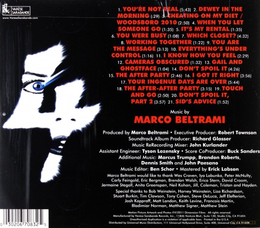 Scream 4 soundtrack [CD]