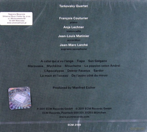 Francoise Couturier: Tarkovsky Quartet [CD]