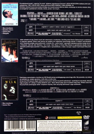 Gwiazdy kina: Jack Nicholson - Lepiej być nie może / Wilk / Ludzie honoru [BOX] [3DVD]