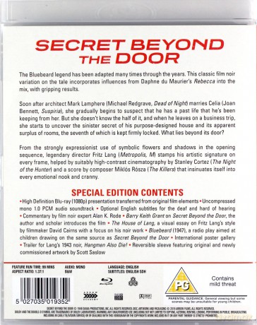 Secret Beyond The Door (Tajemnica za drzwiami) [Blu-Ray]