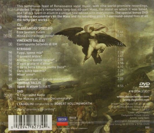 Robert Hollingworth: Striggio: 40 Part Mass [CD]