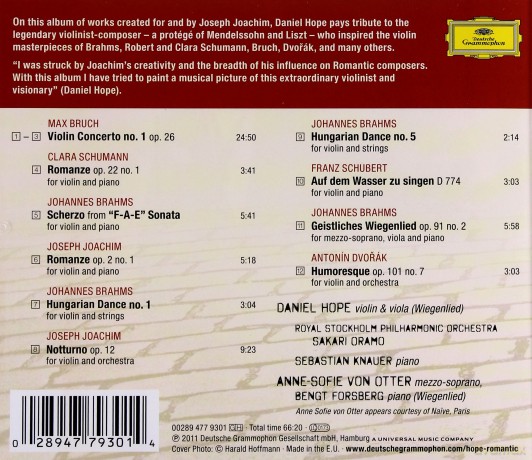Daniel Hope: The Romantic Violinist [CD]