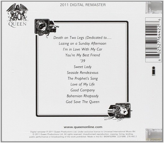 Queen: A Night At The Opera [CD]
