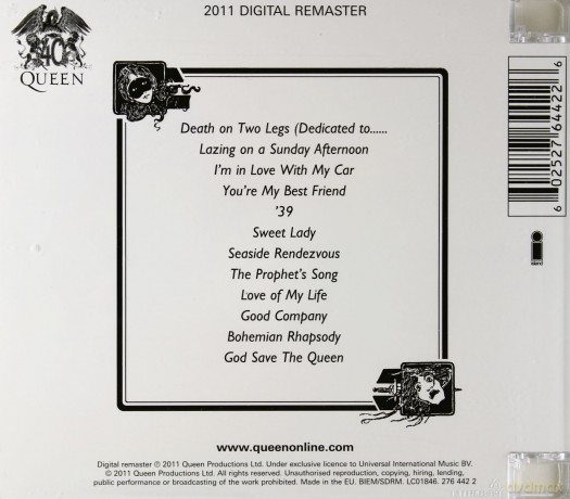 Queen: A Night At The Opera [CD]