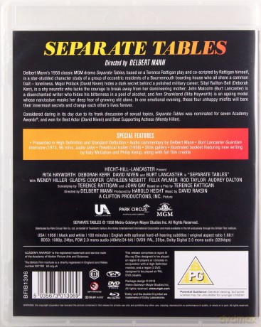 Separate Tables (Przy oddzielnych stolikach) [Blu-Ray]+[DVD]