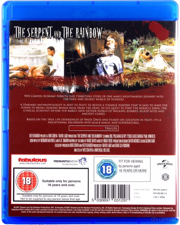 The Serpent And The Rainbow (Wąż i tęcza) [Blu-Ray]